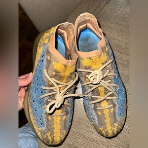 Yeezy Multicolor Sneakers - Blue, Yellow, Tan
